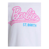 Saint Barth T-Shirt Girocollo Tinta Unita con Stampa per Bambina ELLY0030 BIANCO SAINT BARTH 