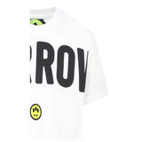 Barrow Kids T-Shirt Girocollo tinta unita con Stampa Bianco per Bambino S5BKJUTH063 BIANCO BARROW KIDS 