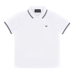 Emporio Armani Polo Mezza Manica Tinta Unita per Bambino 8N4FB3X BIANCO EMPORIO ARMANI 