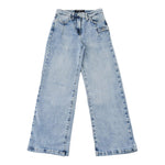 Patrizia Pepe Jeans Tinta Unita con Girovita Regolabile per Bambina 7P0378 AZZURRO PATRIZIA PEPE 