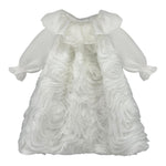 LA STUPENDERIA abito tinta unita con tulle Bianco per Neonata CCAB22 BIANCO LA STUPENDERIA 