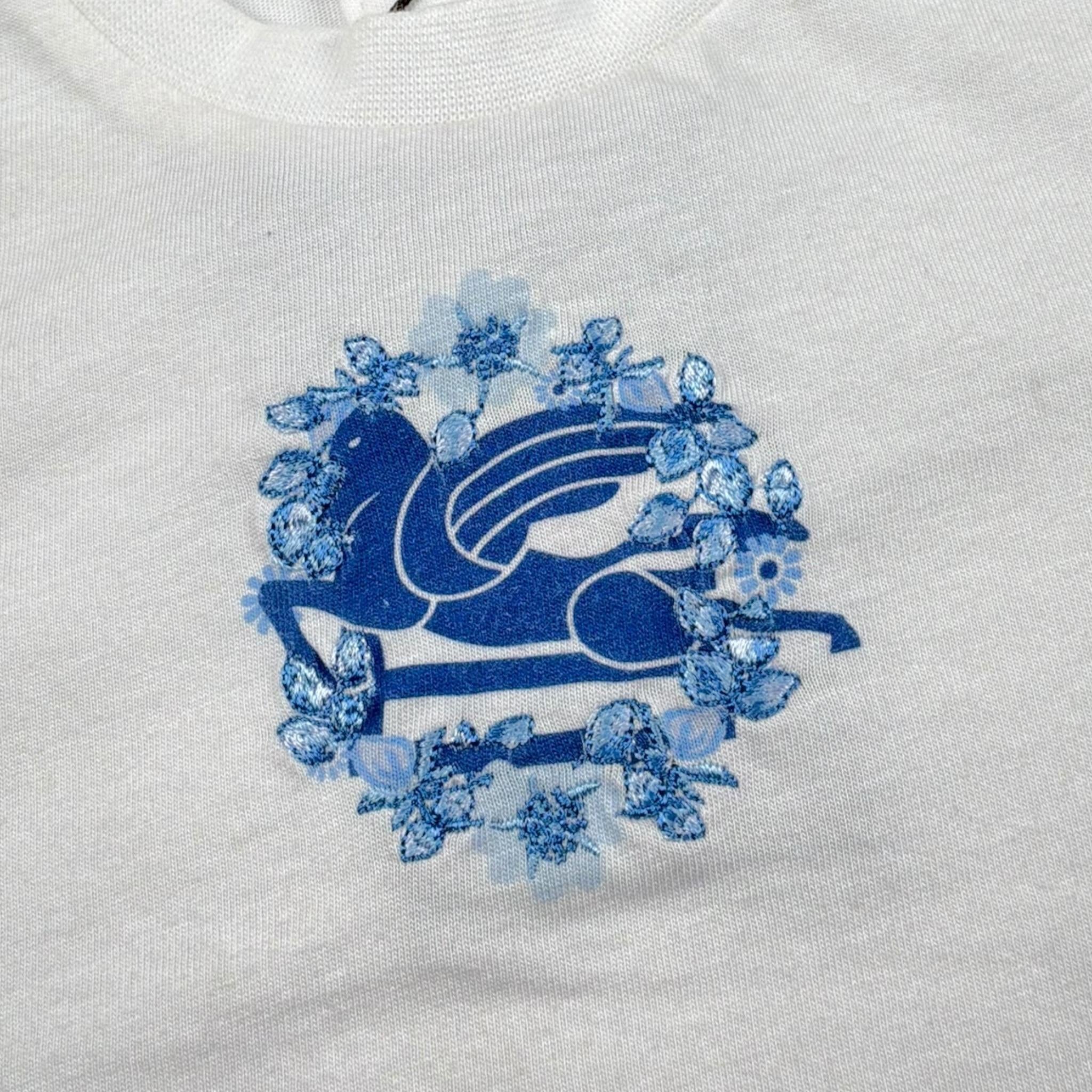 Etro T-Shirt Girocollo Tinta Unita con Stampa per Neonata GU8011X BIANCO ETRO 