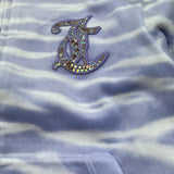 Juicy Couture Felpa Tinta Unita con Zip E Fantasia Zebrata per Bambina JBX6521 LILLA JUICY COUTURE 