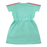 Kappa Abito Tinta Unita Mezza Manica con Stampa per Bambina 3746VM00017 VERDE ACQUA KAPPA 