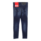 Diesel Jeans Tinta Unita con Girovita Regolabile per Bambino J00813 BLU DIESEL 