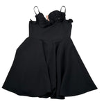 Elisabetta Franchi Abito A Bretelle Tinta Unita con Applicazioni per Bambina EFAB604X NERO ELISABETTA FRANCHI 