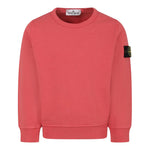 Stone Island Felpa Chiusa Girocollo Tinta Unita per Bambino K1S16610011 SALMONE STONE ISLAND 