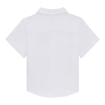 Boss Camicia Mezza Manica Tinta Unita per Neonato J52092X BIANCO BOSS 