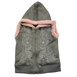 JOHN RICHMOND smanicato tinta unita con cappuccio Grigio per Bambina RGA25072GT GRIGIO JOHN RICHMOND 