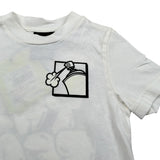 Outhere T-Shirt Girocollo tinta unita con Stampe Bianco per Bambino EOTJ44AE80 BIANCO OUTHERE 