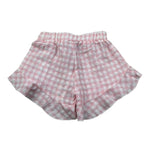 Please Short Fantasia Quadretti Bicolore per Neonata RE13273G71 BIANCO/ROSA PLEASE 