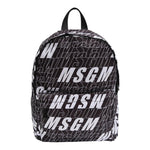 MSGM zaino tinta unita logato Nero per Bambino 025235 NERO MSGM 