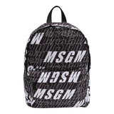 MSGM zaino tinta unita logato Nero per Bambino 025235 NERO MSGM 