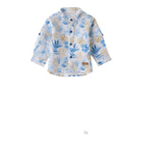 Mini Banda Camicia Manica Lunga Stampa Fantasia Bianco per Neonato 3B606XX BIANCO MINI BANDA 