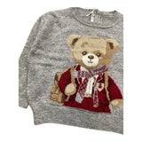 LE BEBE' maglia girocollo tinta unita cn stampa orso Grigio per Neonato LBG6134 GRIGIO LE BEBE' 