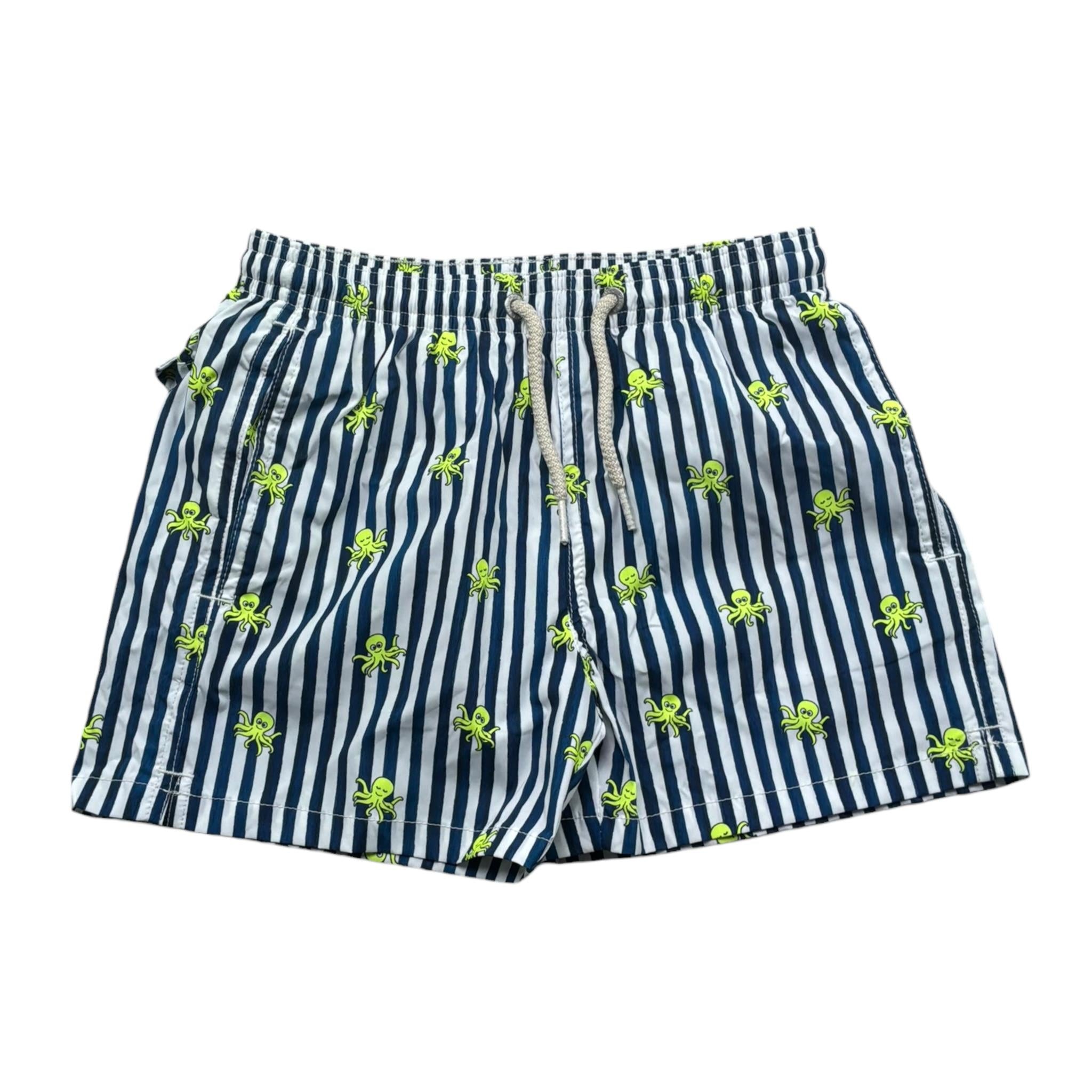 Saint Barth Costume Modello Boxer Tinta Unita con Stampa per Bambino 01640L BLU SAINT BARTH 