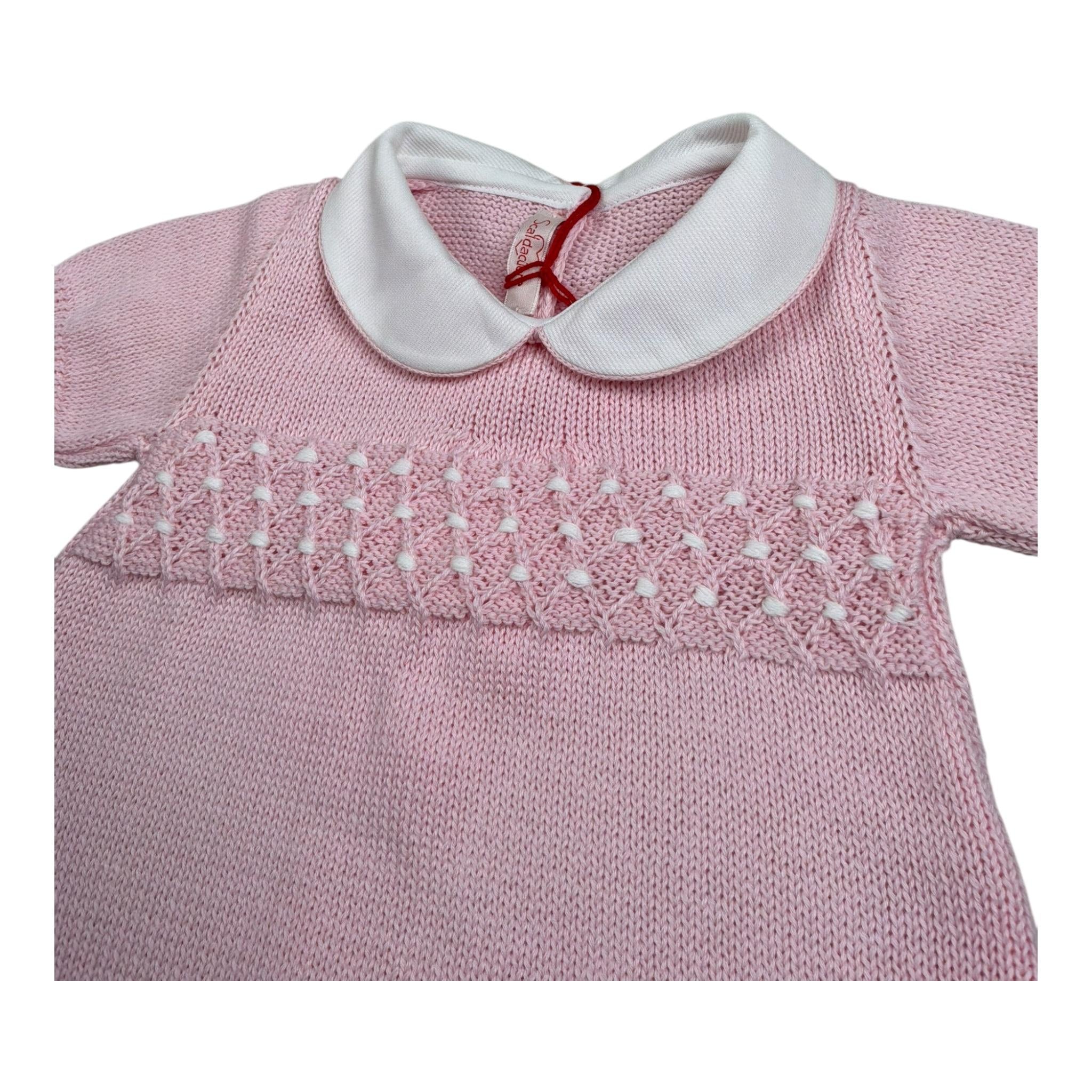 Scaldacuore Completo 2 Pezzi T-Shirt-Short In Maglia per Neonata PS07PCORPE24 ROSA SCALDACUORE 
