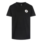 Converse T-Shirt Girocollo tinta unita con Logo Nero per Bambino 9C9506 NERO CONVERSE 
