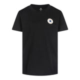 Converse T-Shirt Girocollo tinta unita con Logo Nero per Bambino 9C9506 NERO CONVERSE 