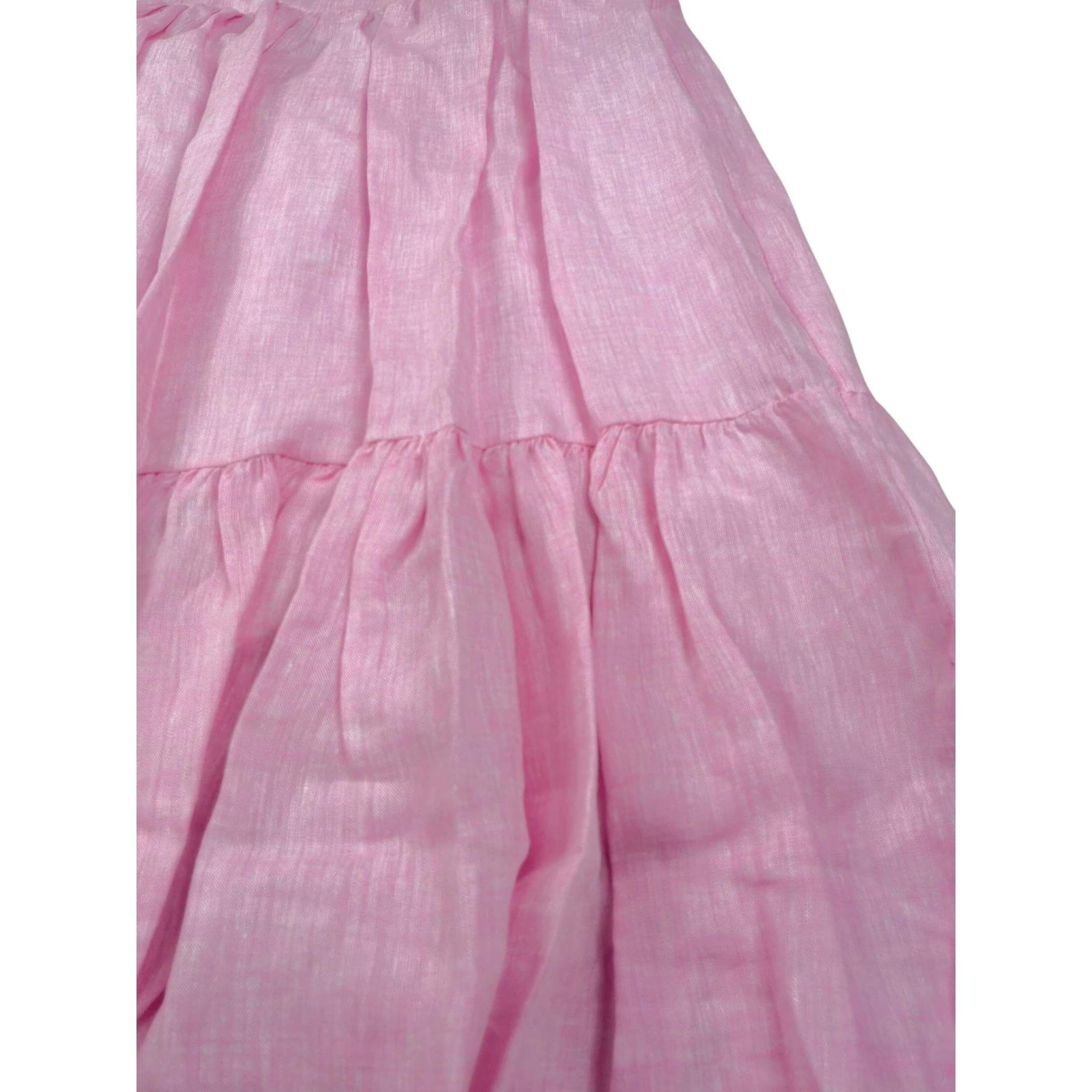 Kaos Abito Tinta Unita per Bambina KS123 ROSA KAOS 