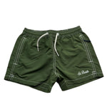 Saint Barth Costume Tinta Unita Modello Boxer con Stampa per Bambino 00454L VERDE SAINT BARTH 