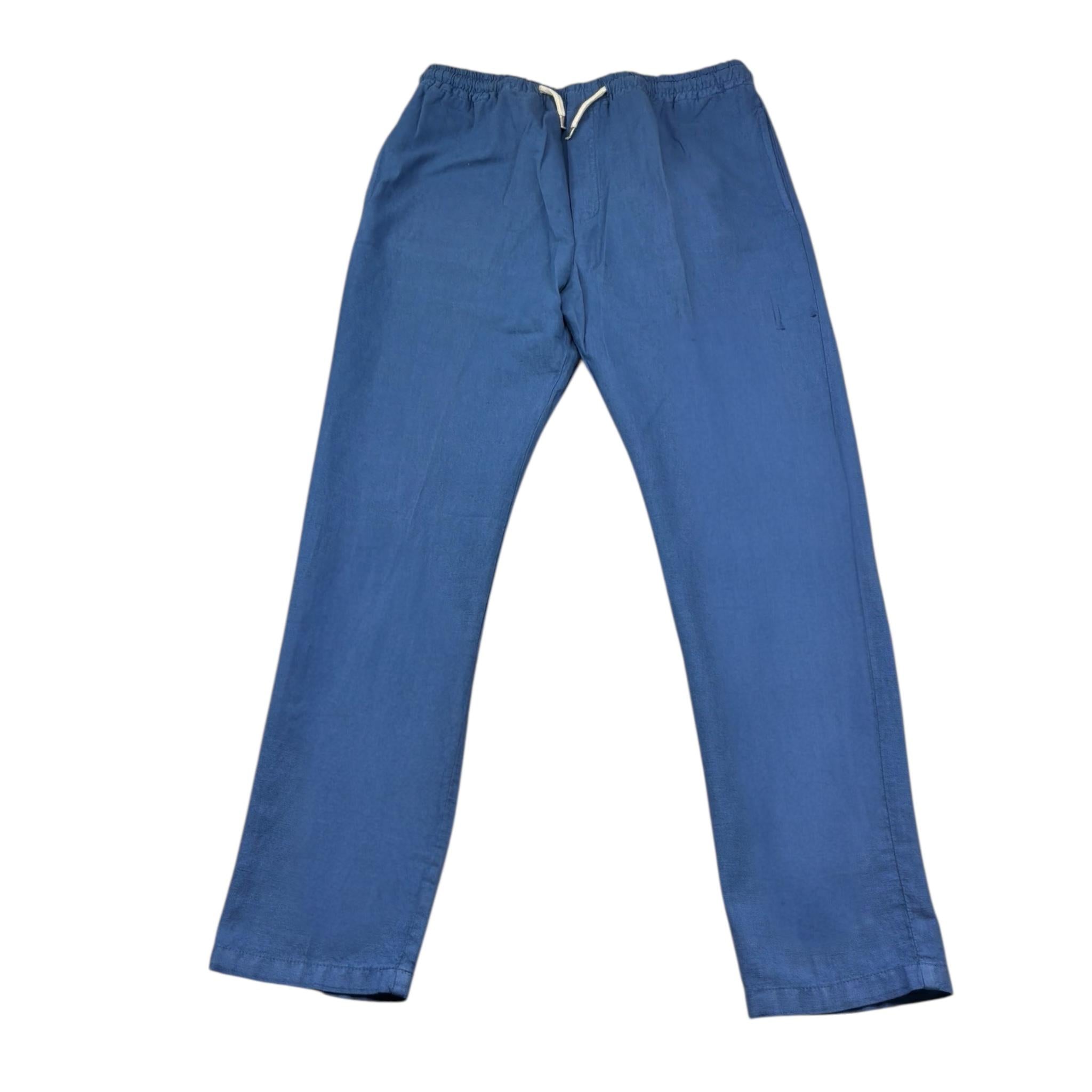 Manuel & Frank Pantalone Tinta Unita con Elastico In Vita per Bambino MF1199R BLU MANUEL & FRANK 