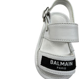 Balmain Sandalo Tinta Unita con Logo per Neonato 6P0A56 BIANCO BALMAIN 