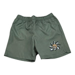 Moschino Costume Modello Boxer Tinta Unita con Stampa per Bambino HUL01L VERDE MOSCHINO 