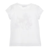 Monnalisa T-Shirt Girocollo Tinta Unita Stampa Bamby per Bambina 11E612 BIANCO MONNALISA 