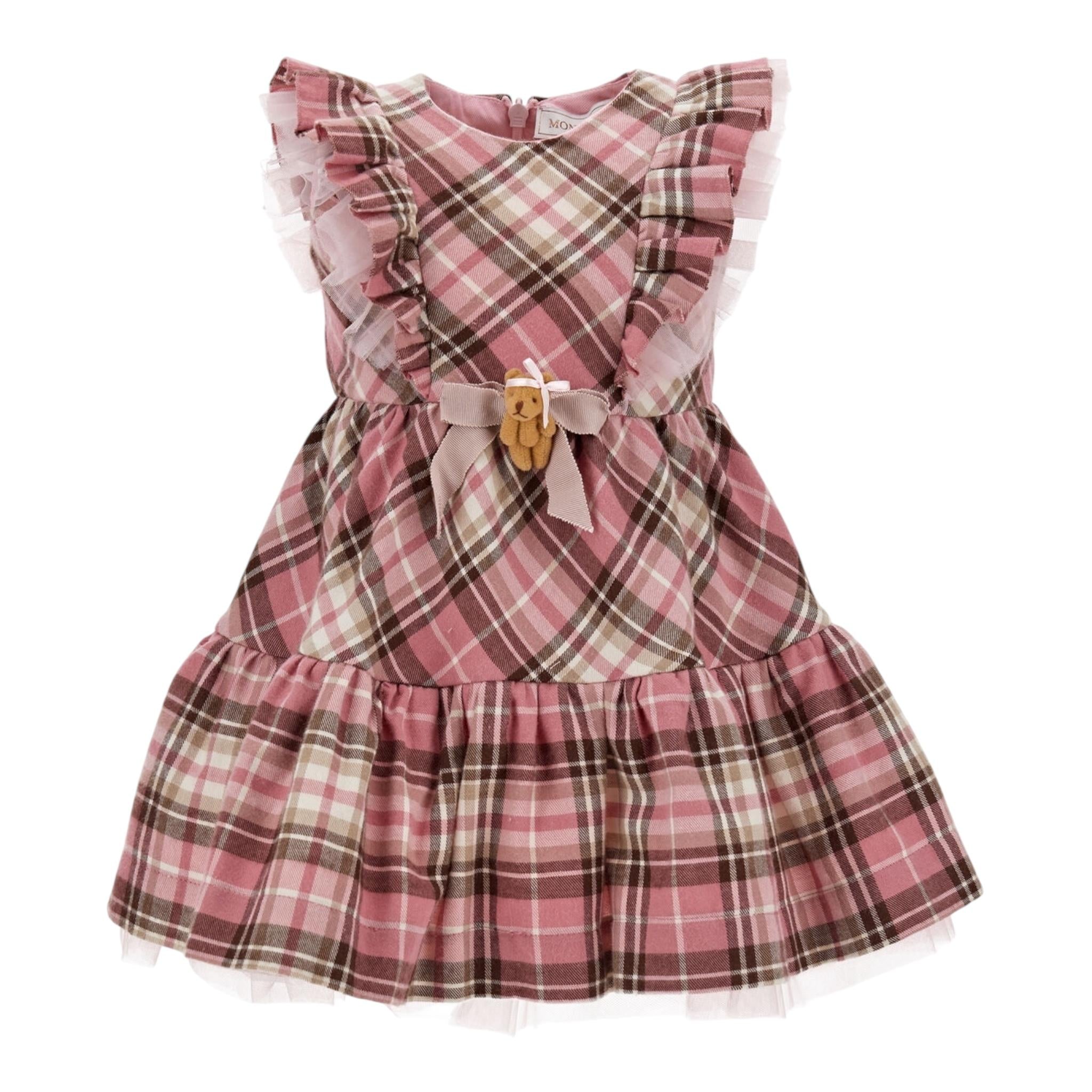 MONNALISA abito giromanica stampa fantasia Rosa per Neonata 31B911 ROSA MONNALISA 