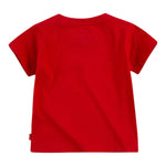 Levi'S T-Shirt Girocollo Tinta Unita con Logo per Neonato 6E8157XX ROSSO LEVI'S 