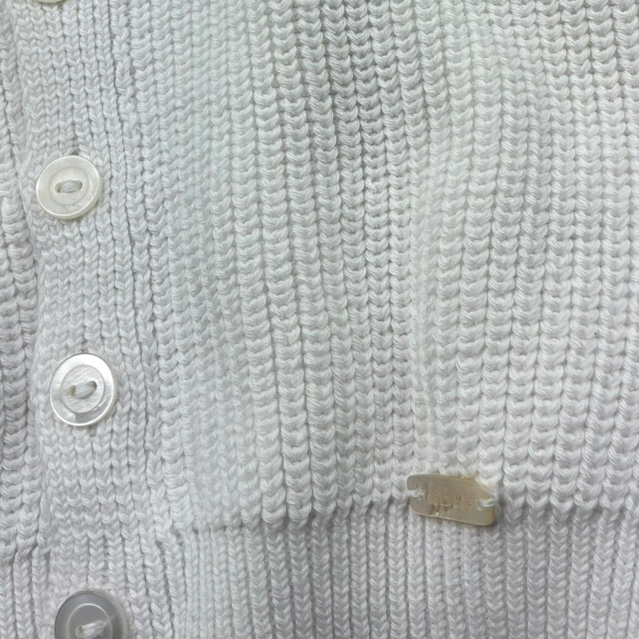 Le Bebe' Cardigan Tinta Unita con Bottoni per Neonato LBB5417 PANNA LE BEBE' 