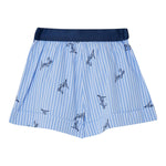 Liu Jo Short Tinta Unita con Fantasia A Righe per Bambina KA5051 AZZURRO LIU JO 