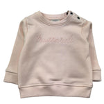 Trussardi Felpa Chiusa Girocollo Tinta Unita con Logo per Neonata TIP26014FE ROSA TRUSSARDI 