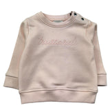 Trussardi Felpa Chiusa Girocollo Tinta Unita con Logo per Neonata TIP26014FE ROSA TRUSSARDI 
