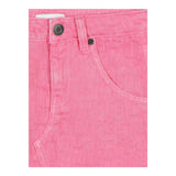MARC JACOBS gonna in denim tinta unita con loghi Rosa per Bambina W60246 ROSA MARC JACOBS 