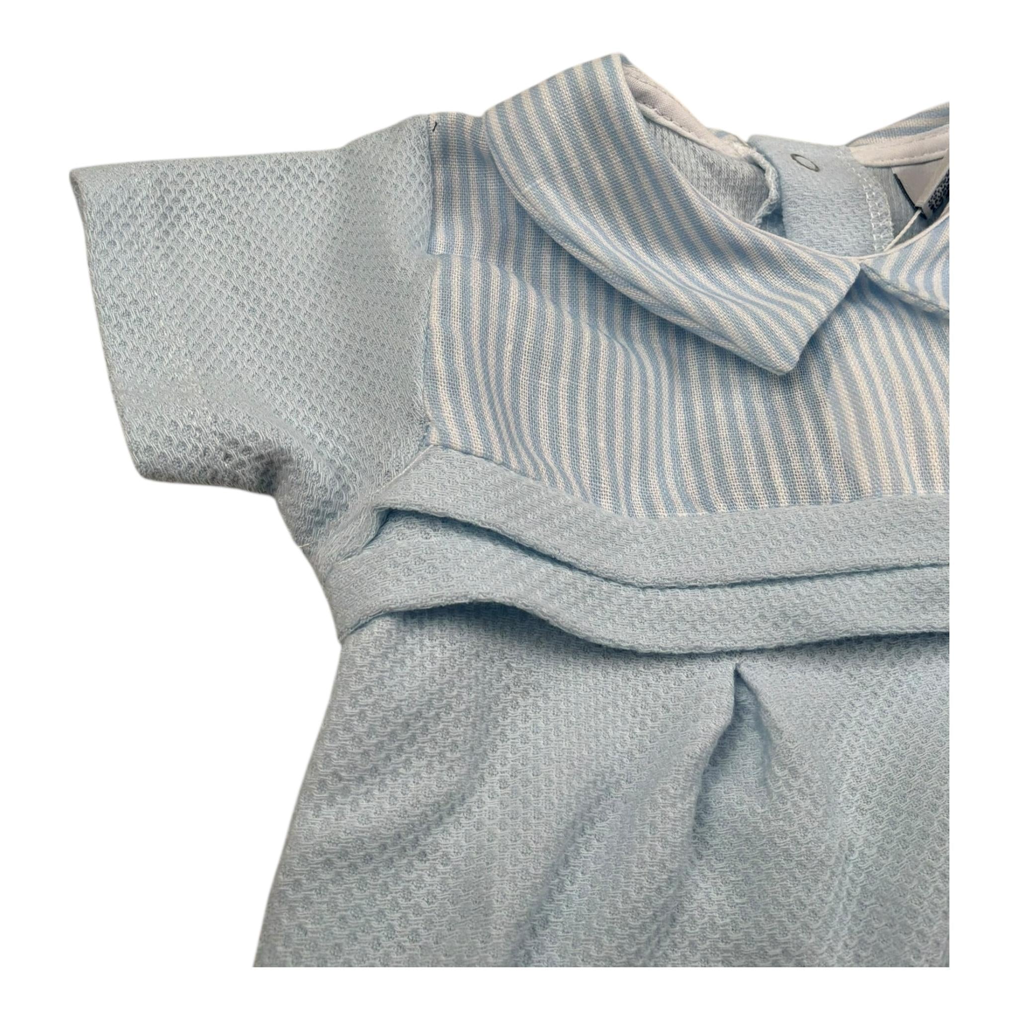 Babidu Pagliaccetto Mezza Manica Tinta Unita per Neonato 13371 AZZURRO BABIDU 