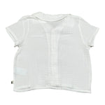 Petit Indi Camicia Mezza Manica Tinta Unita per Bambino SS25BK7314X BIANCO PETIT INDI 