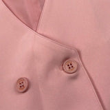 Vicolo Gilet Tinta Unita con Bottoni per Bambina 3146B00090 ROSA VICOLO 