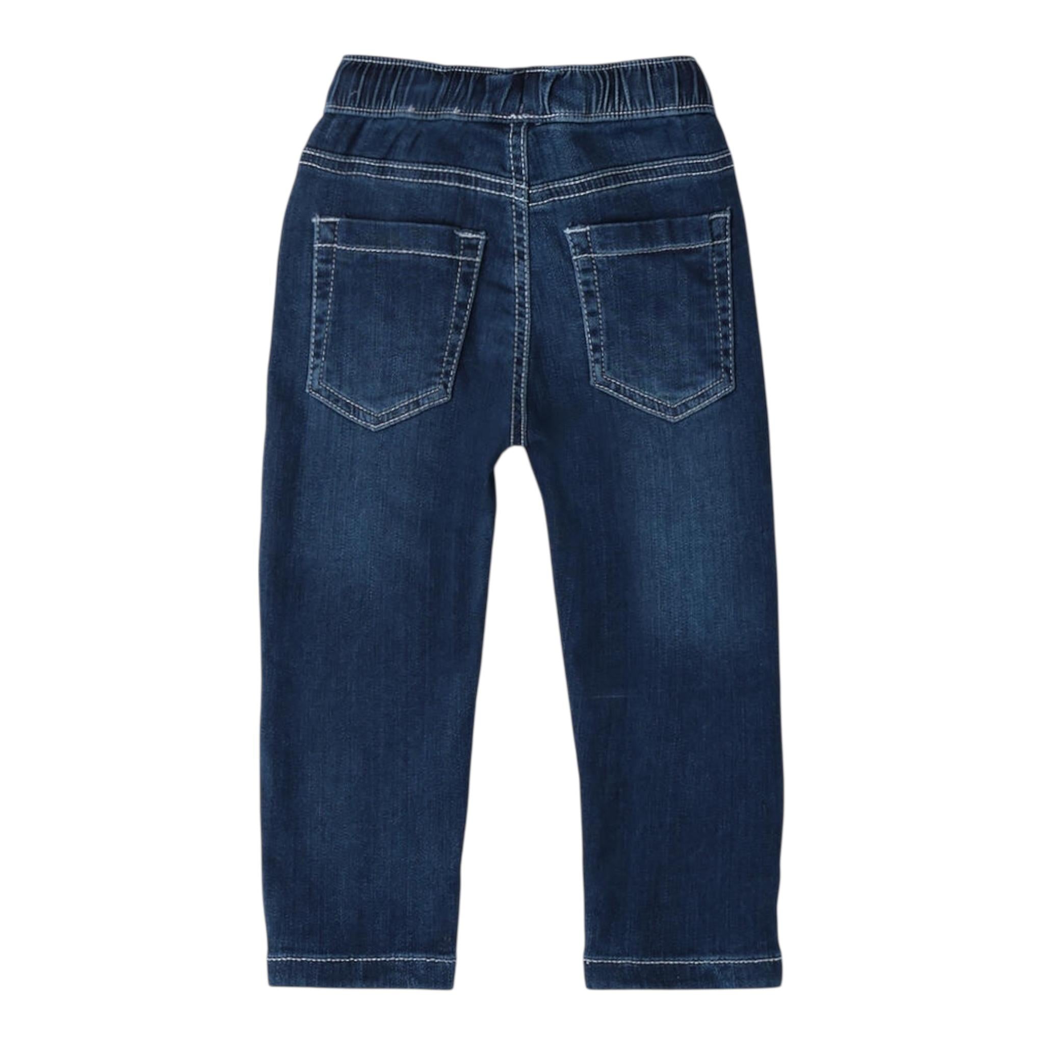 Sarabanda Jeans Tinta Unita con Elastico In Vita per Bambino 0B033J BLU SARABANDA 
