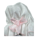 La Stupenderia Cappello Tinta Unita con Fiocco per Neonata TBCP54 BIANCO LA STUPENDERIA 