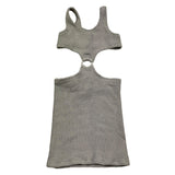 Saint Barth Abito Giromanica Tinta Unita per Bambina KIM GRIGIO SAINT BARTH 