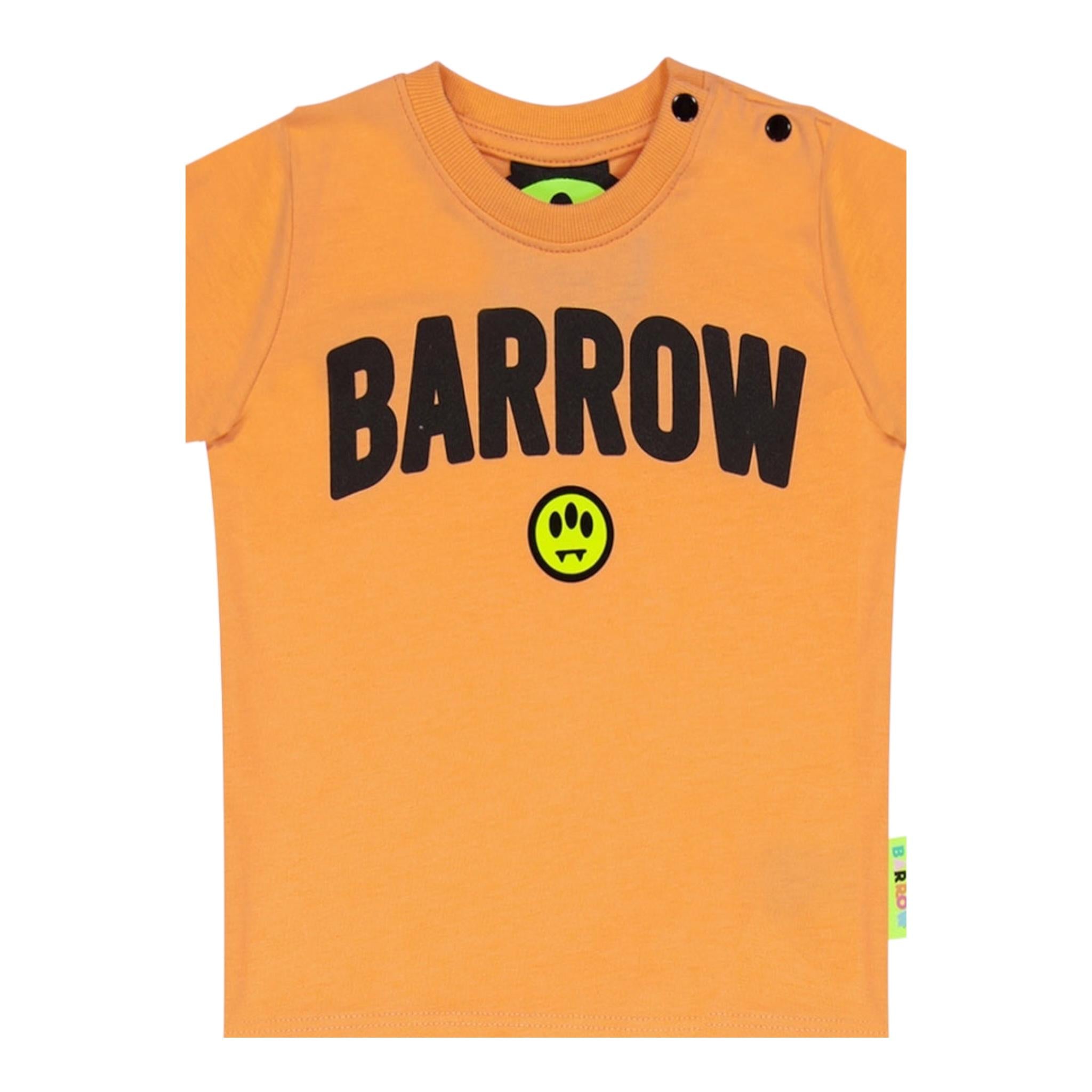Barrow Kids Completo 2 Pezzi T-Shirt-Bermuda Tinta Unita per Bambino S5BKUNTR159 ARANCIONE BARROW KIDS 