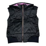 Juicy Couture Giubbino Modello Smanicato Tinta Unita con Zip per Bambina JBX6520 NERO JUICY COUTURE 