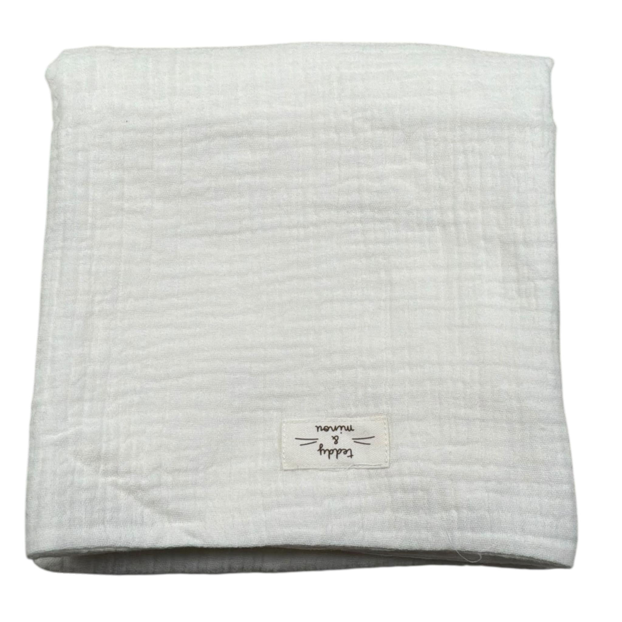 Teddy E Minou Coperta Tinta Unita per Neonato E25BI007C0070 PANNA TEDDY E MINOU 