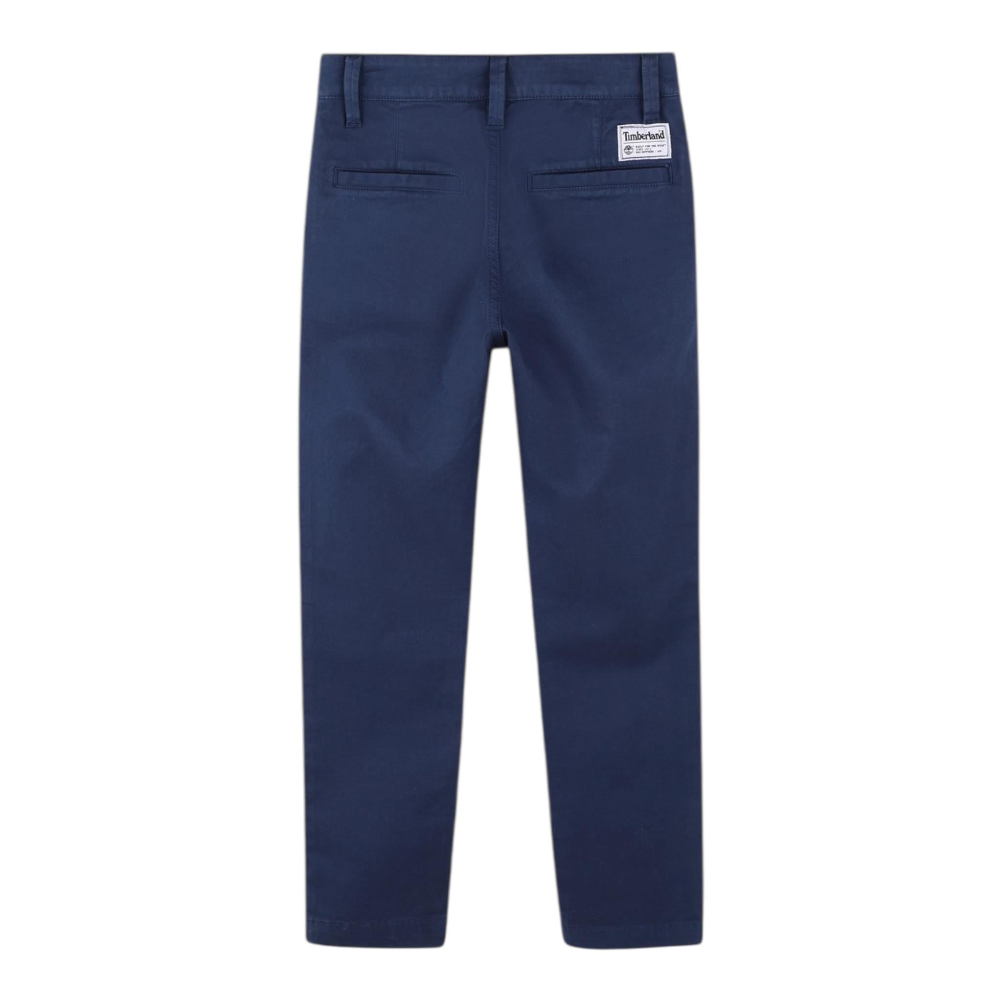 Timberland Pantalone Tinta Unita con Tasche America per Bambino T60469 BLU TIMBERLAND 