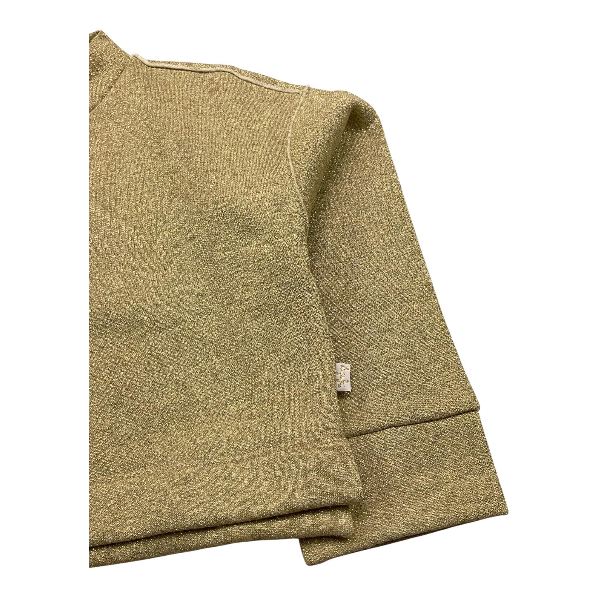 IL GUFO felpa chiusa girocollo glitterata Oro per Bambina A24MF295M0146 ORO IL GUFO 