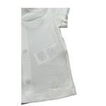 Le Bebe T-Shirt Tinta Unita con Colletto per Neonata LBG5835 BIANCO LE BEBE 