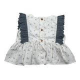 Wedoble Camicia Giromanica Tinta Unita con Stampe per Neonata V2504720E BIANCO WEDOBLE 