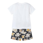 Mayoral Completo 2 Pezzi T-Shirt-Bermuda Bicolore per Bambino 366044 BIANCO/NERO MAYORAL 